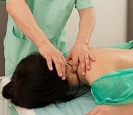 Masaje con osteocondrosis cervical
